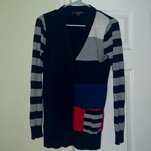 Multi-Colored Patchwork Cardigan